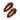 WAVY BROWN JELLY HAIR CLIPS RETRO SET