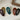 WAVY BROWN JELLY HAIR CLIPS RETRO SET