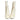 WHITE BOW DETAILS ANKLE BOOTS WITH SQUARE TOE, PAIR