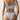 WHITE BRA AND PANTY SET WITH REMOVABLE CHEST PAD