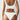 WHITE BRA AND PANTY SET WITH REMOVABLE CHEST PAD
