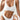 WHITE BRA AND PANTY SET WITH REMOVABLE CHEST PAD