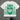 WHITE CREW NECK T-SHIRT WITH GREEN MONSTER GRAPHIC