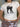 WHITE CROP TOP WITH BLACK CAT GRAPHIC - BLACK CAT PRINT DESIGN - L - Sweetheart Supplies