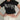 WHITE CROP TOP WITH BLACK RIBBON TIES WOMEN'S FASHION TOP