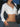 WHITE CROPPED ZIP-UP HOODIE WITH WHITE SUPER CROPPED DESIGN