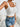 WHITE EYELET CROP TOP VINTAGE COQUETTE CROP - L - Sweetheart Supplies