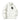 WHITE FLEECE JACKET WITH BLACK LOGO LONG SLEEVE STAND COLLAR IMITATION LAMB WOOL