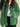 WHITE FLEECE ZIP-UP JACKET Y2K INSPIRED FASHION STATEMENT - Green / M - Sweetheart Supplies