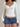 WHITE KNIT LONG SLEEVE TOP WITH BUTTON PLACKET AND DENIM SHORTS SET - S - Sweetheart Supplies