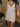 WHITE LACE MINI DRESS WITH SLIM FIT AND ROUND NECKLINE