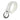 WHITE LEATHER BELT SILVER BUCKLE
