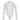 WHITE LONG-SLEEVED TOP WITH SHOULDER CUTOUT AND IRREGULAR PANEL DESIGN