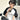 WHITE OVERSIZED STAR T-SHIRT WITH BLACK SLEEVES IN KOREAN STYLE