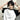 WHITE OVERSIZED STAR T-SHIRT WITH BLACK SLEEVES IN KOREAN STYLE