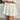 WHITE PLEATED MINI SKIRT KNIT VISCOSE