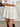 WHITE PLEATED MINI SKIRT KNIT VISCOSE