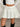 WHITE PLEATED MINI SKIRT KNIT VISCOSE