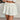 WHITE PLEATED MINI SKIRT KNIT VISCOSE