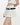 WHITE PLEATED MINI SKIRT WITH BELT