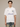 WHITE POLO SHIRT WITH DROPPED SHOULDER DESIGN