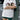 WHITE RETRO OVERSIZED SHORT SLEEVE JERSEY WITH BROWN NUMBER - S - Sweetheart Supplies