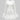 WHITE RIBBED KNIT MINI DRESS WITH RUFFLE TRIM AND BELL SLEEVES