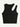 WHITE RIBBED KNIT TANK TOP REGULAR FIT ROUND NECK Y2K STYLE