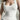 WHITE RIBBED LACE TRIM TANK TOP Y2K SLIM FIT - S - Sweetheart Supplies