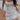 WHITE RIBBED MINI DRESS FOR SUMMER BEACH SLIM LOOKS
