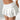 WHITE RUFFLED MINI SKIRT Y2K ALTERNATIVE