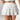 WHITE RUFFLED MINI SKIRT Y2K ALTERNATIVE