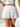 WHITE RUFFLED MINI SKIRT Y2K ALTERNATIVE