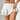 WHITE RUFFLED MINI SKIRT Y2K ALTERNATIVE