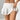 WHITE RUFFLED MINI SKIRT Y2K ALTERNATIVE