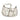 WHITE SHOULDER BAG WITH BUTTERFLY AND STAR EMBELLISHMENTS