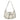 WHITE SHOULDER BAG WITH BUTTERFLY AND STAR EMBELLISHMENTS