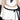 WHITE SKIRT WITH BLACK RIBBON BOW A-LINE SKIRT