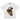 WHITE SKULL GRAPHIC PRINT SHORT SLEEVE T-SHIRT