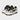 WHITE SNEAKERS WITH BLACK STAR ACCENTS VINTAGE TRIPLE STAR DESIGN