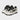 WHITE SNEAKERS WITH BLACK STAR ACCENTS VINTAGE TRIPLE STAR DESIGN