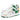 WHITE SNEAKERS WITH GREEN AND YELLOW ACCENTS ROUND TOE HIGH SHOES