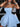WHITE STRAPLESS TIERED DRESS WITH DOUBLE LAYER IN CHIC OFF-THE-SHOULDER STYLE - Blue / S - Sweetheart Supplies