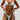 WHITE STRING BIKINI HIGH STRETCH FABRIC TEXTURE