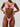 WHITE STRING BIKINI HIGH STRETCH FABRIC TEXTURE