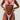 WHITE STRING BIKINI HIGH STRETCH FABRIC TEXTURE