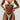 WHITE STRING BIKINI HIGH STRETCH FABRIC TEXTURE