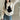 WHITE SWEATER WITH BLACK CAT DESIGN FOR WOMEN