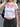 WHITE T-SHIRT WITH PINK BOW FOR CASUAL STREET STYLE