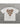 WHITE TEE SHIRT BROWN TEXT RANDOM PRINTING